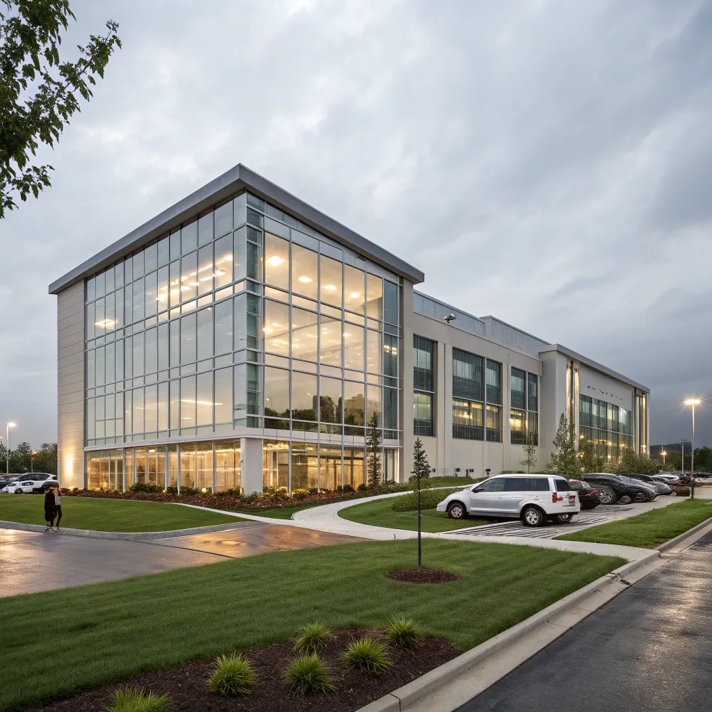 A modern office building